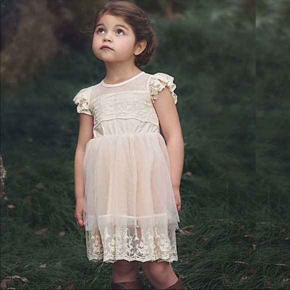 Trish Scully Leilani Lace Flower Girl Dress